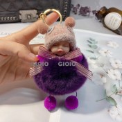 Resim Silver1 Gıoıo Yeni Ipek Eşarp Anahtarlık Kişiselleştirilmiş Inci Papyon Çanta Çekicilik Dokuma Anahtarlık (Yurt Dışından) 