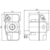 Resim Mahle Crt206000s - Genleşme Tankı Volvo S60/ V70/ S80/ Xc90 