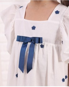 Resim Serkon Kız Çocuk Su Yolu Elbise Ser-0780 Lacivert 