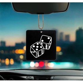 Resim Çift Zar Desenli Pleksi Dikiz Ayna Süsü 