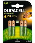 Resim Duracell Şarj Edilebilir Aaa Ince Kalem Pil 750 Mah 4'lü Ha1007 