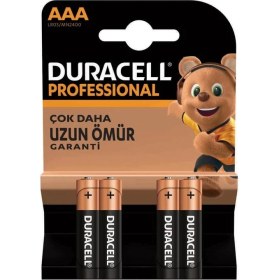 Resim Duracell Alkalin Professional Aaa İnce Kalem Pil 4'lü Paket 