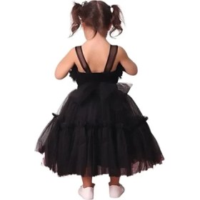 Resim Ahsenim Bebe Göğüs Fırfırlı Kız Çocuk Abiye Elbise 5-10 Yaş 