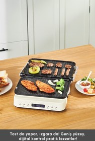 Resim Karaca Presto 2 In 1 Digital 2009 6 Dilim 2000 W Izgara ve Tost Makinesi 