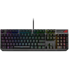 Resim Asus Rog Strix Scope Rx Aura Sync Mekanik Mavi Switch RGB Kablolu Klavye 