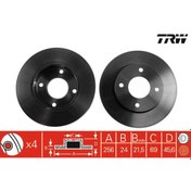 Resim Smart Forfour Ön Fren Diski 256 Mm Çap Trw 