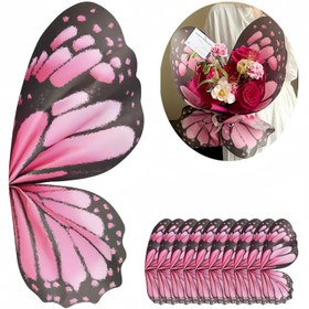 Resim 20 adet/10 Set, Kelebek Paketleme Kağıdı, Su Geçirmez Buket Paketleme Kağıdı, Düğün Doğum Günü Florist DIY El Sanatları Kelebek Buket Aksesuarları için Uygun, Sevgililer Günü, Anneler Günü, Yıldönümü ve Diğer Durumlar için İdeal Dekorasyon 