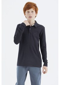 Resim Tommylife Tommy Life Lacivert Polo Yaka Basic Erkek Çocuk T-shirt - 11171 Lacivert 