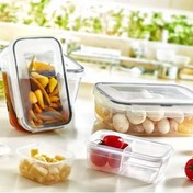 Resim Plastart Fresh Box Dikdörtgen 3'lü Saklama Kabı - 400 ml + 800 ml + 1,4 lt 