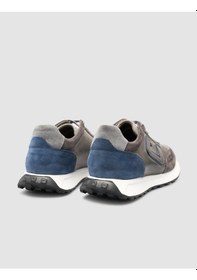 Resim Cabani %100 Hakiki Deri Gri Süet Karışımlı Erkek Spor Ayakkabı Gri 