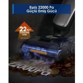 Resim Tineco Floor One S9 Artist Steam Kablosuz Buharlı Akıllı Islak Kuru Süpürge, Zemin Temizleyici Paspas, 140°C Yüksek Isılı Hypersteam Buhar Teknolojisi, 22KPA 