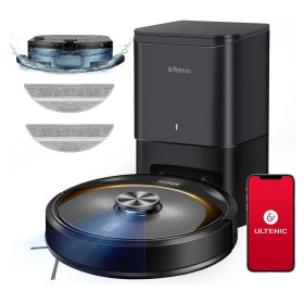 Resim Braventa Collection Ultenic T10 Elite Robot Vacuum Cleaner With Mop, Robotic Vacuum Self Emptying For 45 Days Hands-Free 