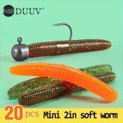 Resim DUUV 20 Adet/paket Senko Solucanları - Wacky Rig Için Yüzen Bass Balıkçılık Yemi - Gerçekçi Sallanma Hareketi Ile Yumuşak Yapay Yem - Daha Fazla Balık Yakalamak Için Etkili Balıkçılık Takımı 