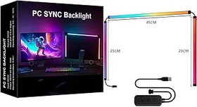 Resim Mistaha RGB Phantom Ambiyans Ekran LED Işık Çubuğu Müzik Ritmi Dinamik Işık Senkronizasyonu Yazılım kontrollü Renk/Dinamik Mod/Müzik Modu 