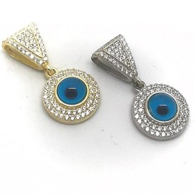 Resim Gümüş Su Yolu Kolyeye Takılan Nazar Boncuğu Kolye Ucu Yh125e Gümüş 