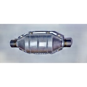 Resim Adabeyi Otomotiv Universal Katalitik Konvertör (KATALİZÖR) Yuvarlak Büyük 02-eu3 Metal Ø55mm 1.8/2.2 Lt.(|)380 (Ø)155 