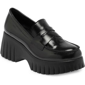 Resim Tergan Siyah Hakiki Deri Kadın Loafer - K24S1AY67691-A07 