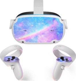Resim Oculus Meta Quest 2 Sticker Galaksi Temalı 