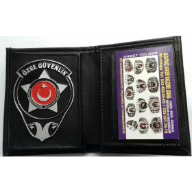 Resim Aldatmaz Tasarımı Süper,özel Güvenlik Rozetli Cüzdanı Al,sıvıle Satılmaz 