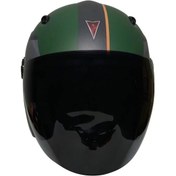 Resim Motoanl Motosiklet Cargo Yarım Cam Ce Sertifikalı Abs Material Kapalı Kask Yeşil 