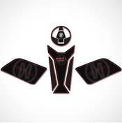 Resim Redline Grafik Mondial Drift L Tank Pad Set Siyah-kırmızı Tasarım 