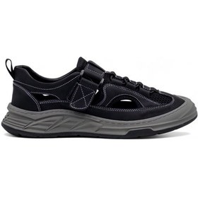 Resim Voyager E098 Hakiki Deri Erkek Sandalet Siyah 