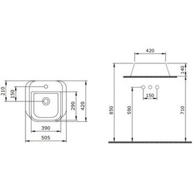 Resim Bocchi Firenze Batarya Banklı Çanak Lavabo Bisküvi 1074-014-0126 