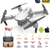 Resim SIGHTZER E88 DRONE 4K HD ÇİFT KAMERALI DRONE APP KONTROL WİFİ Lİ KATLANABİLİR QUATCOPTER X3 BATARYA 