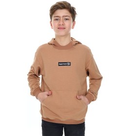 Resim Toontoy Kids Toontoy Erkek Çocuk Depar Tura Baskılı Sweatshirt Kahverengi 