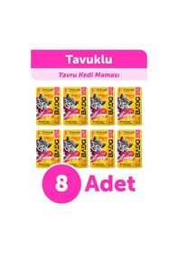 Resim Bado Yavru Yaş Kedi Maması Tavuk Etli 85gr 8'li 