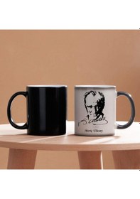 Resim Atatürk Tasarımlı Kişiye Özel Sihirli Kupa 