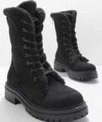 Resim Bambi Siyah Süet Kadın Bot & Bootie K02534500002 