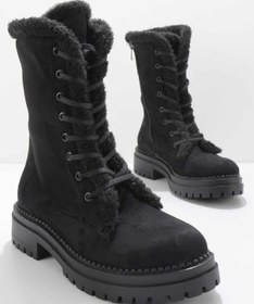 Resim Bambi Siyah Süet Kadın Bot & Bootie K02534500002 