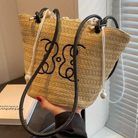 Resim Kadınların Bohem Tarzı Hasır Dokuma Çantası - Benzersiz Dokusu, Niche Tasarımı ve Moda Çapraz Askılı Stili ile Tüm Mevsimler İçin İdeal Hediye, Elde Yıkanabilir, Mevsimlik Çanta|Bohem Tarzı Çanta|Çekme Kordonlu Kapanışlı Çanta 