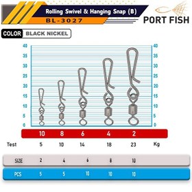 Resim Portfish BL-3027 Hızlı Değişim Fırdöndüsü No:8 