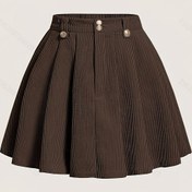 Resim Kadınların Zarif Katlıklı Etek - Ofise ve Parti Kıyafetinde Şık, Şık ve Rahat Etek, Kolay Bakım, Şık İşyeri ve Akşam Kıyafeti, Yaz Modası, Sophisticated Tasarım, Dayanıklı Yapı, Moda Severler, Kadınlar için Uzun Etek 