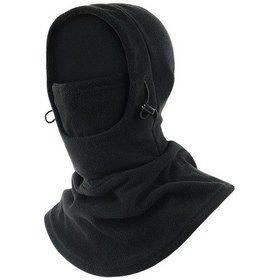 Resim Suntek Kış Balaclava Termal Sıcak Hood Yürüyüş Siyah Siyah 
