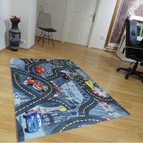 Resim Halıportalı Trafik Çocuk Odası Halısı Özel Ölçü Yapılır I-B-972 Çok Renkli 