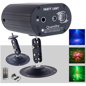 Resim Quenlite QD-50 RGB Sahne Disko Led ve Lazer Işık Bir Arada 12 Çeşit Desen 