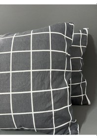 Resim Pamuklu 2 Adet Fermuarlı 50x70 Yastık Kılıfı 