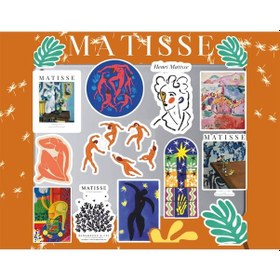 Resim Matisse Sticker Seti Laptop Ajanda Pc Tablet Telefon Defter Etiket Bullet Journal Diğer 