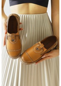 Resim Bethina Taba Perçin Detaylı Lazer Delikli Babet 001 