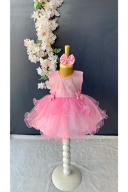 Resim Petite Ponpon Baby Kız Bebek Yenidoğan Mevlüt Elbisesi Bebek Hediyelik Mevlütlük Elbise 