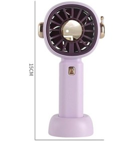 Resim Fgns El Tipi Vantilatör, Li-ion Pil Taşınabilir Vantilatör, Mini Mor 