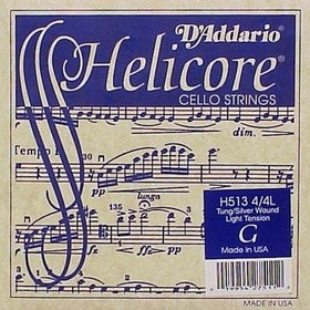 Resim D'Addario H513 Helicore 4/4 Tek Çello Teli (Sol) 