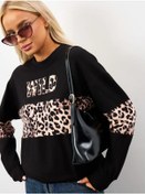 Resim Iren Renetti Büyük Beden Spor Sweatshirt. 274497508 Siyah 