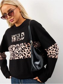 Resim Iren Renetti Büyük Beden Spor Sweatshirt. 274497508 Siyah 