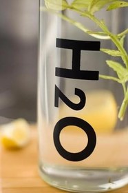Resim Borosilikat Cam Matara 1 Litre Siyah H2o81001 