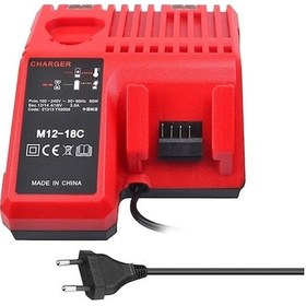 Resim Hallow E9370-eu Milwaukee 12 V 14.4v 18v C1418c 48-11-1815/1828/1840 Eu Plug Mc 