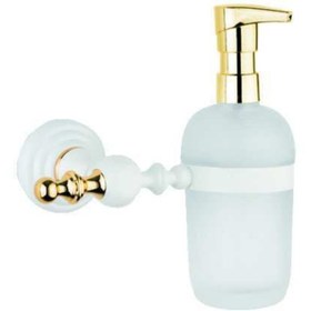 Resim Saray Banyo Artemis Beyaz Gold Sıvı Sabunluk 